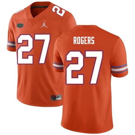 Men's Florida Gators #27 Jahari Rogers NCAA Nike Orange Authentic Stitched College Football Jersey YQE8862BT